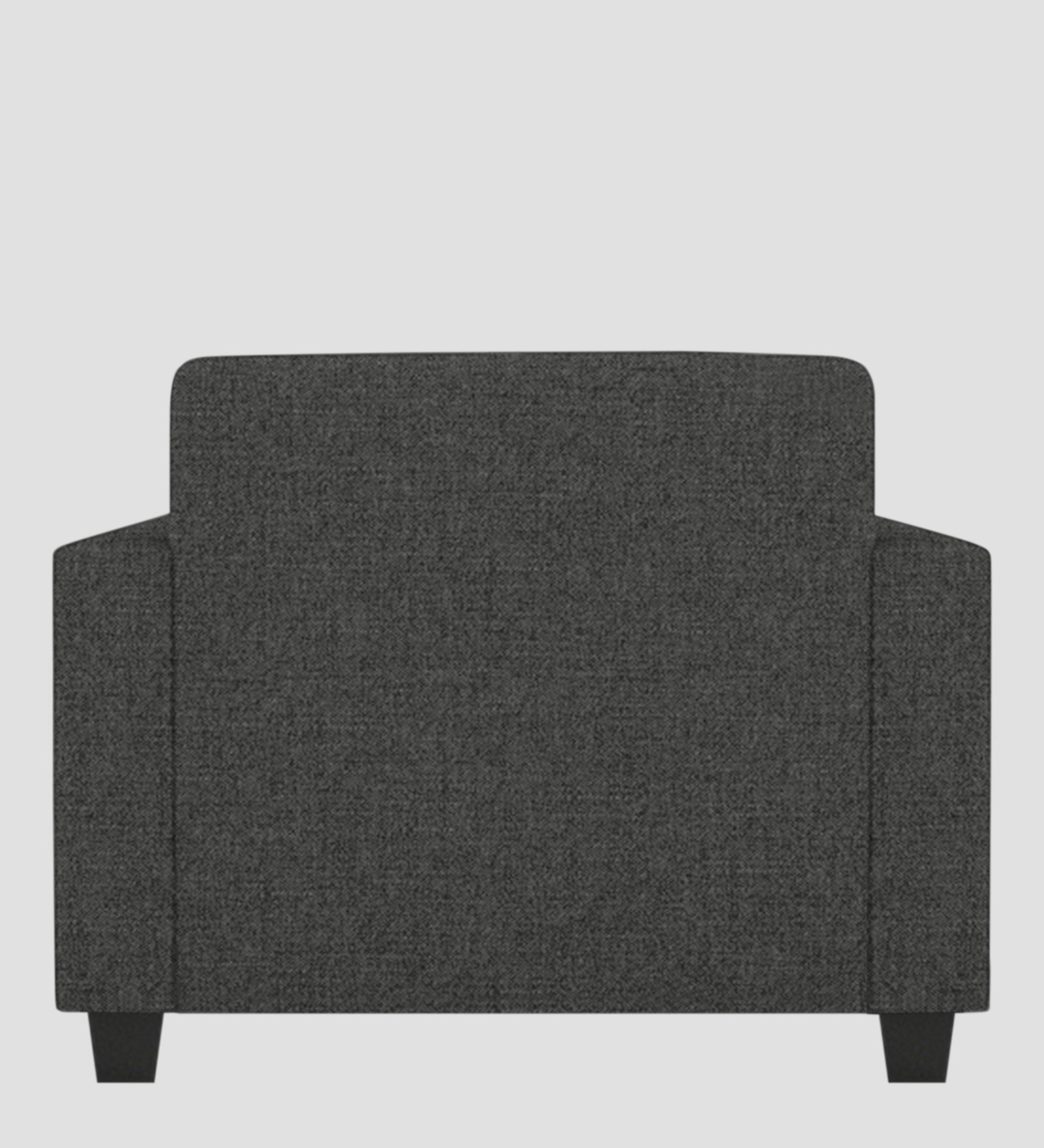 Nebula Fabric 1 Seater Sofa In  Charcoal Grey Colour - Febonic Living
