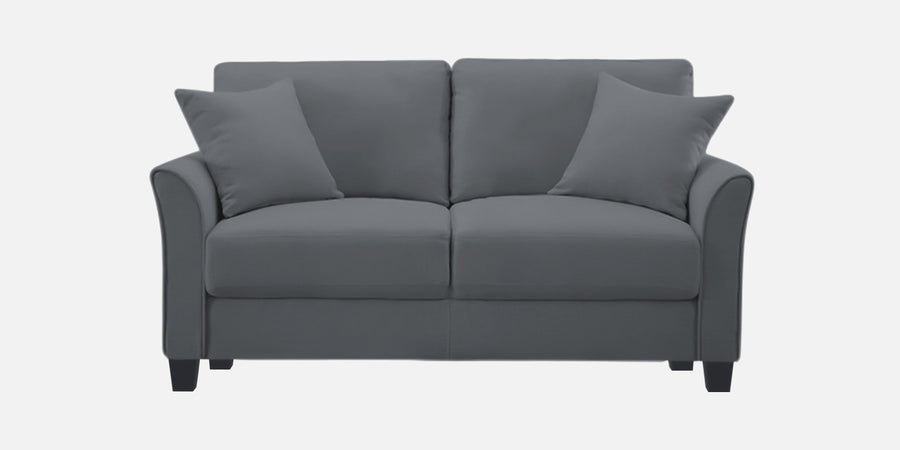 Daroo Velvet 2 Seater Sofa In Pubble Grey Colour - Febonic Living