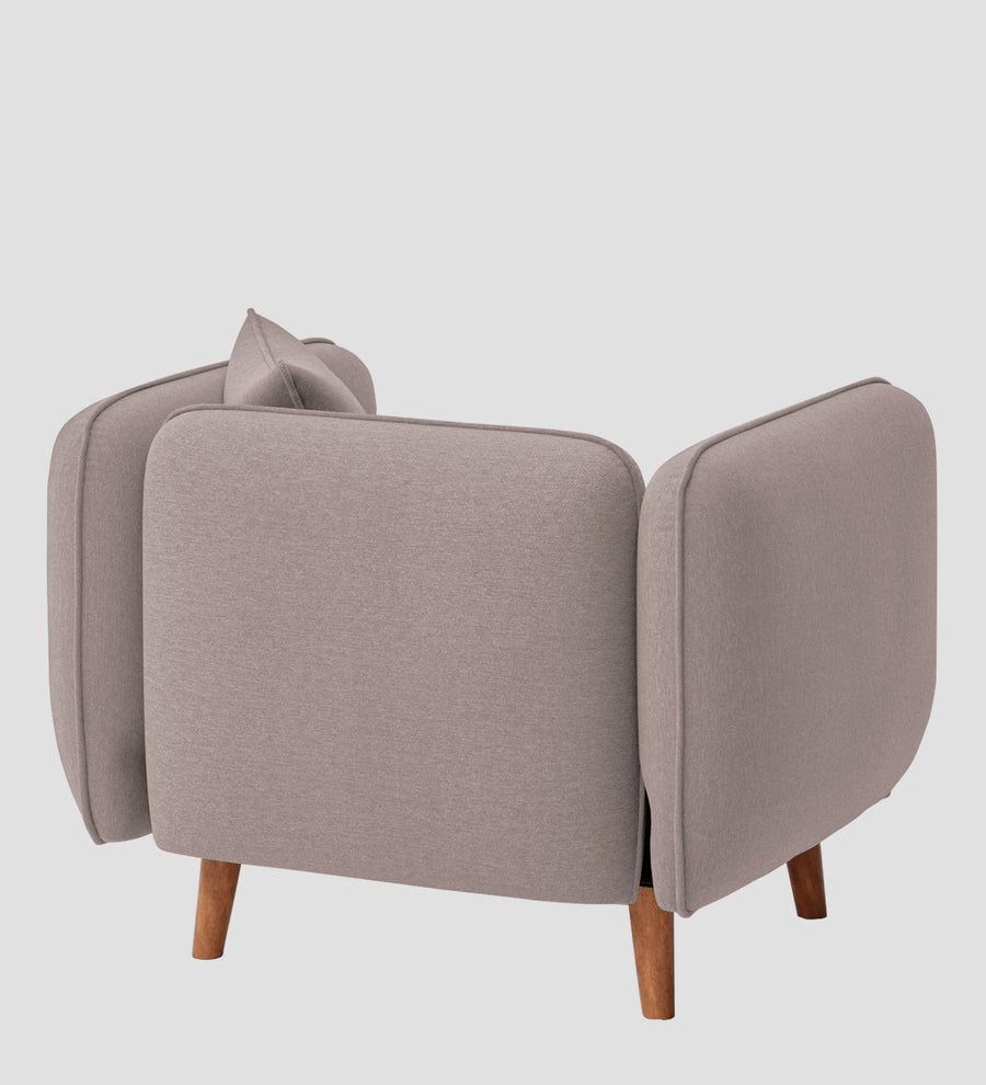 Reva Fabric 1 Seater Sofa In Almond Beige Colour - Febonic Living