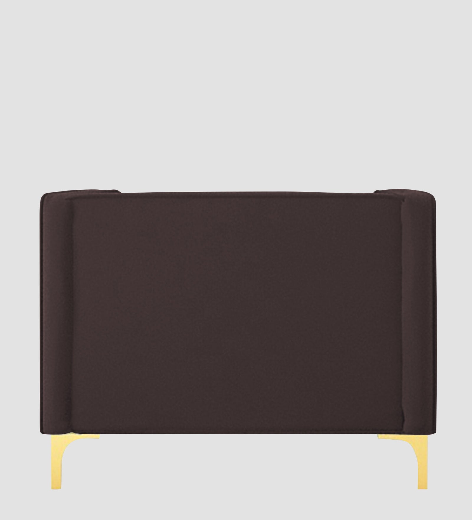 Saban Velvet 1 Seater Sofa in Mocha Brown Colour - Febonic Living