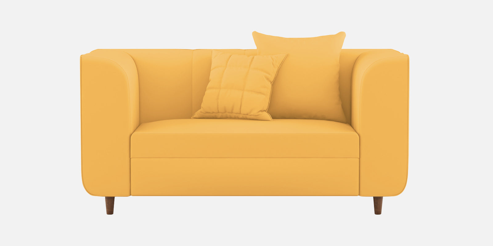 Sumo Velvet 2 Seater Sofa In Turmeric yellow Colour - Febonic Living