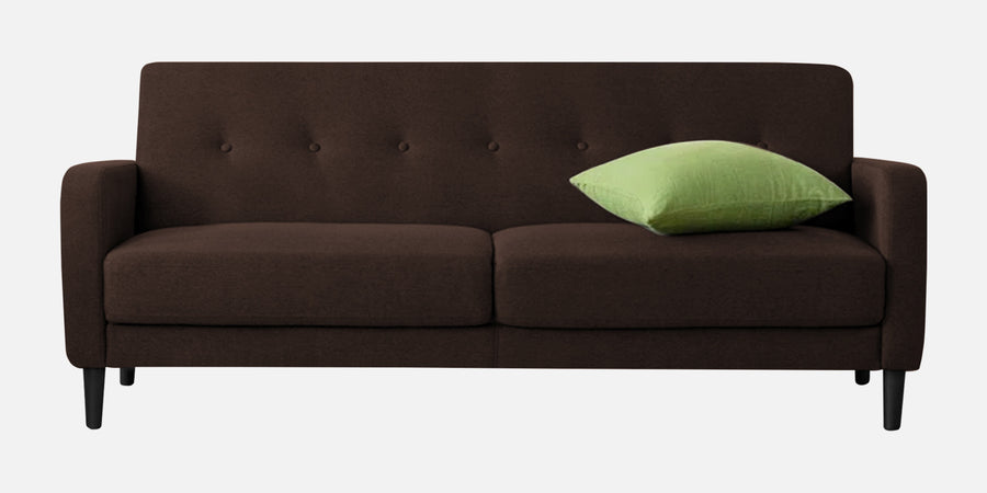 Marq Fabric 3 Seater Sofa In Coffee Brown Colour - Febonic Living