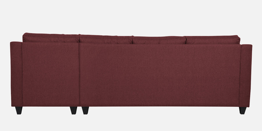 Welly Fabric Lhs Sectional Sofa 3 Lounger In Blaze Red Colour - Febonic Living