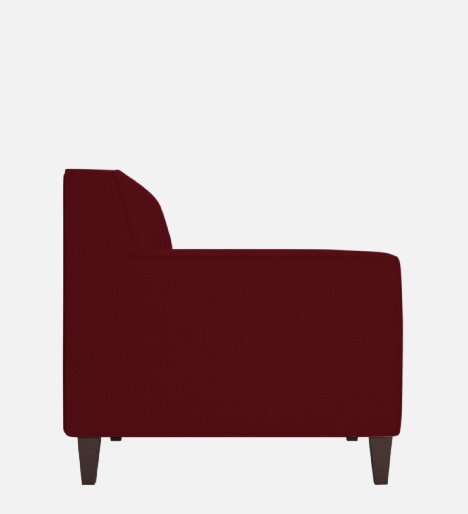 Miller Fabric 1 Seater Sofa in Ruby Red Colour