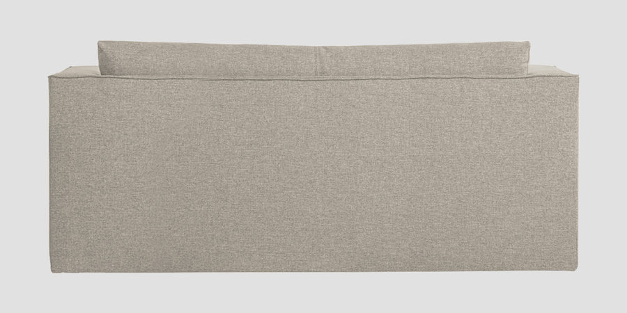 Kenia Fabric 3 Seater Foldable Sofa Cum Bed In Ash Grey Colour - Febonic Living
