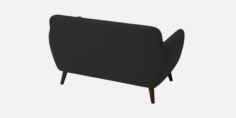 Goofy Fabric 2 Seater Sofa In Bitter Black Colour - Febonic Living