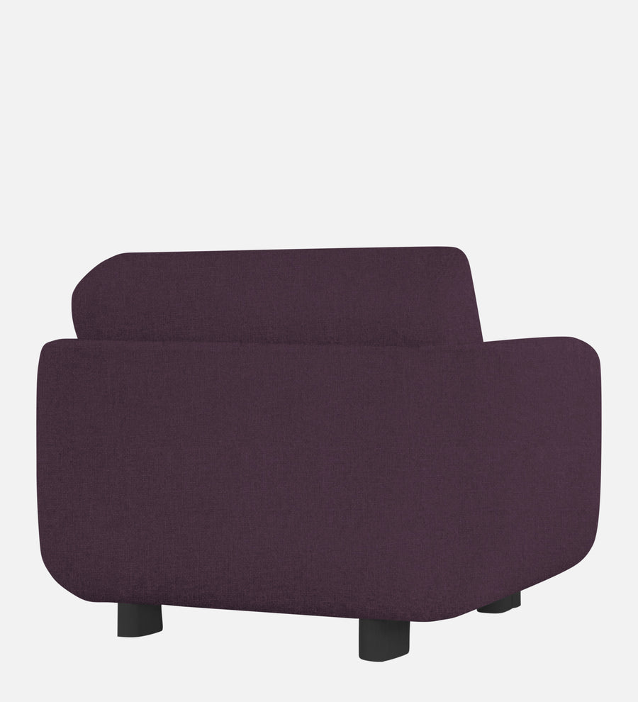 Varu Fabric 1 Seater Sofa In Greek Purple Colour - Febonic Living