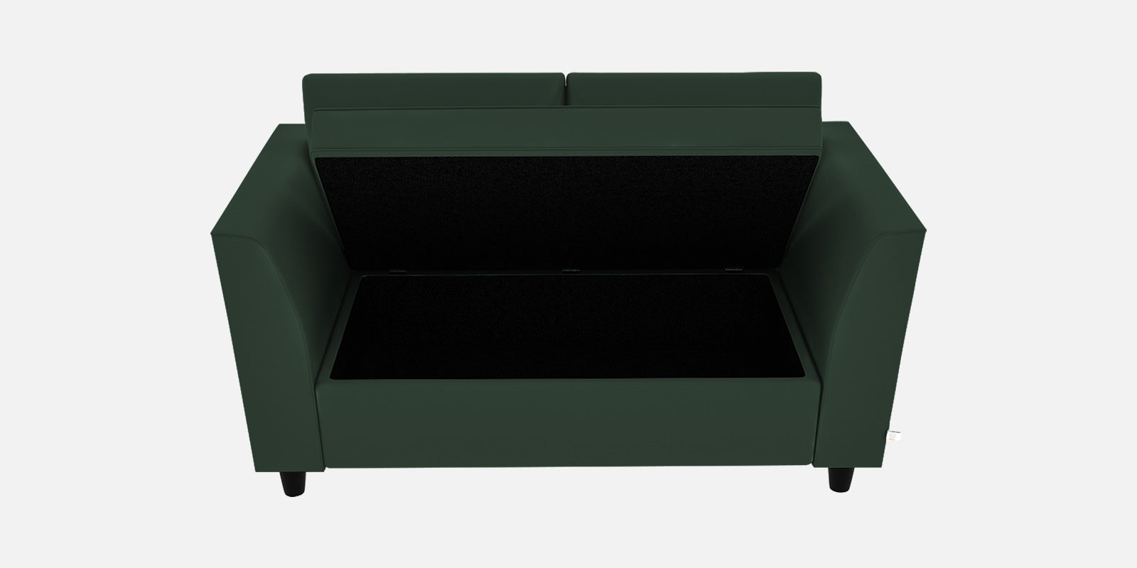 Bristo Velvet 2 Seater Sofa in Amazon Green Colour With Storage