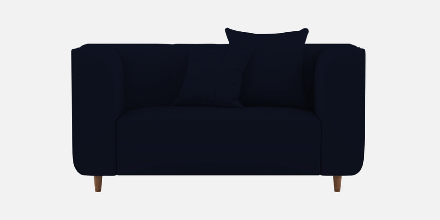 Sumo Velvet 2 Seater Sofa In Dark Blue Colour - Febonic Living