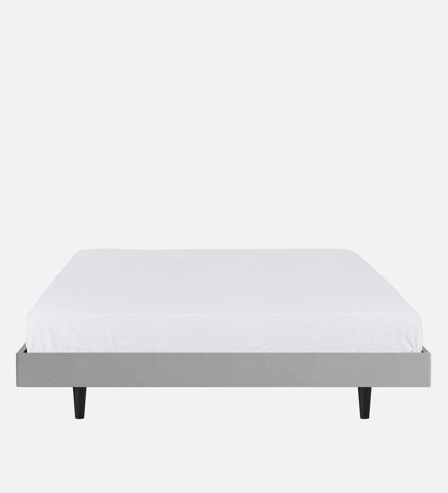 Basi Fabric Upholstered King Size Bed In Lit Grey Colour - Febonic Living