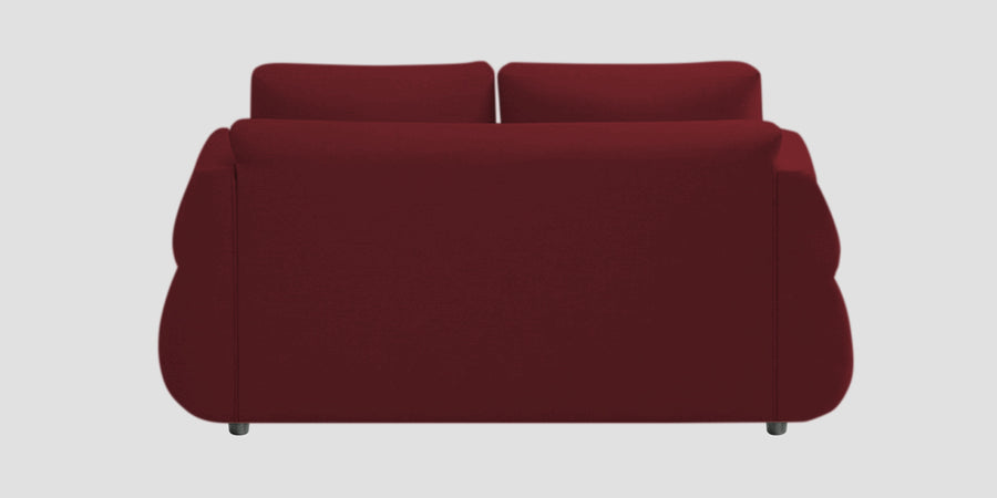 Jack Fabric 2 Seater Sofa In Blood Maroon Colour - Febonic Living