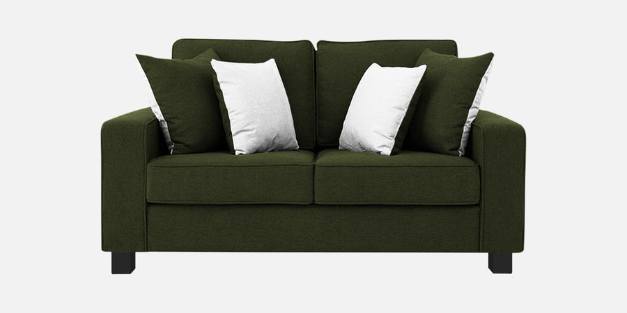 Ladybug Fabric 2 Seater Sofa In Olive Green Colour - Febonic Living