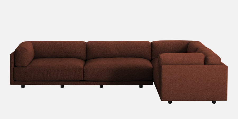 Nixon Fabric 6 Seater Rhs Corner Sofa In Coffee Brown Colour - Febonic Living