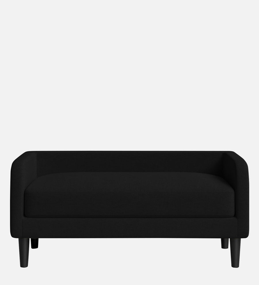 Maya Fabric Bench In Zed Black Colour - Febonic Living