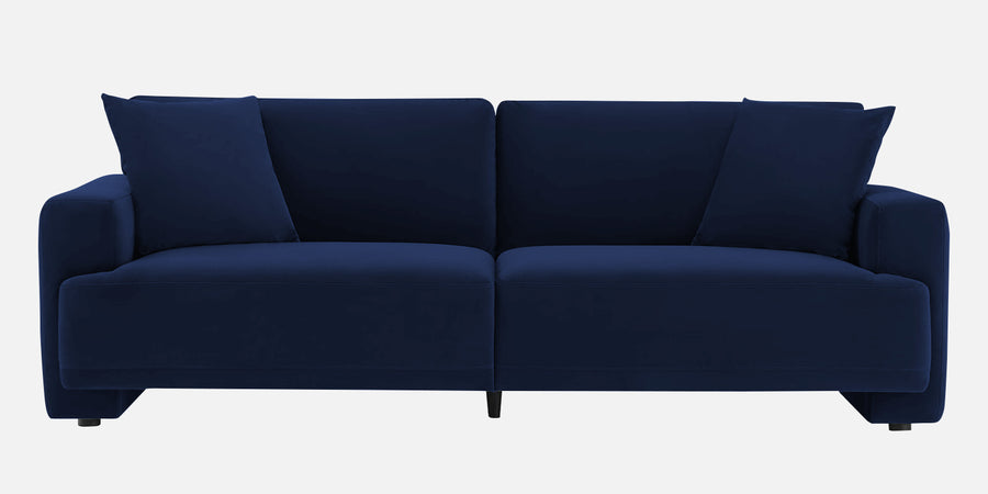Kosta Velvet 3 Seater Sofa In Indigo Blue Colour - Febonic Living