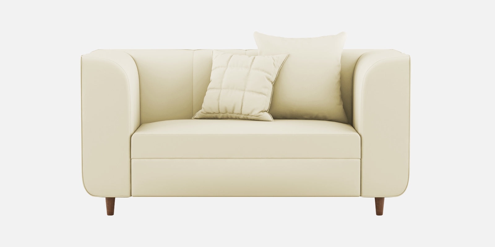 Sumo Velvet 2 Seater Sofa In Warm White Colour - Febonic Living