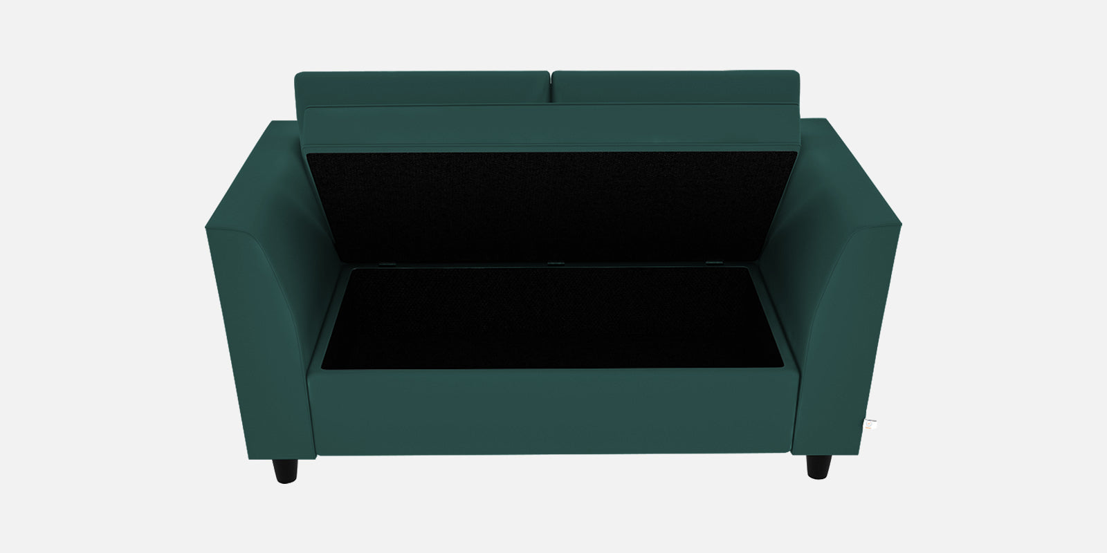 Bristo Velvet 2 Seater Sofa in Pine Green Colour With Storage