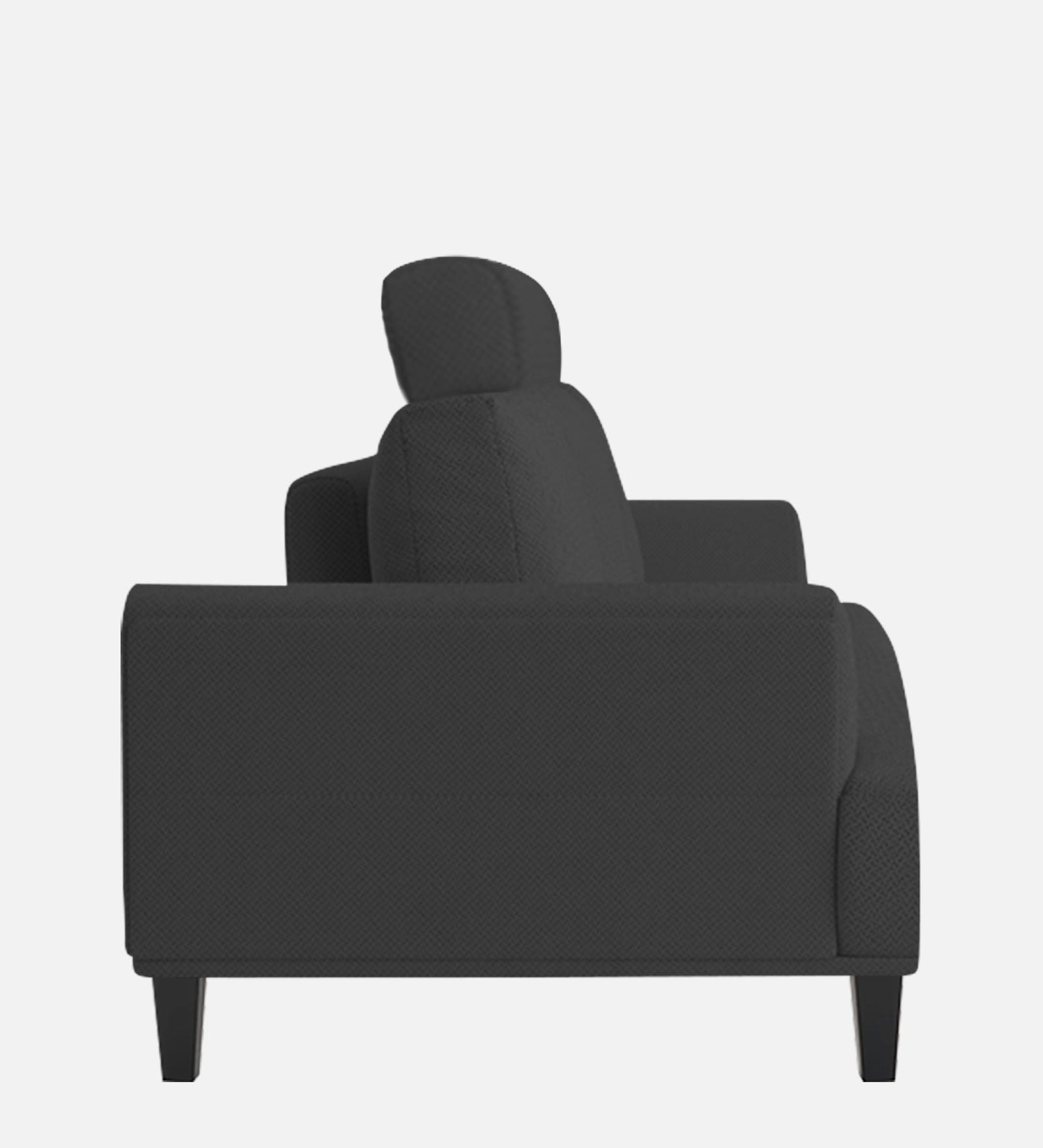 Como Fabric 1 Seater Sofa in Charcoal Grey Colour