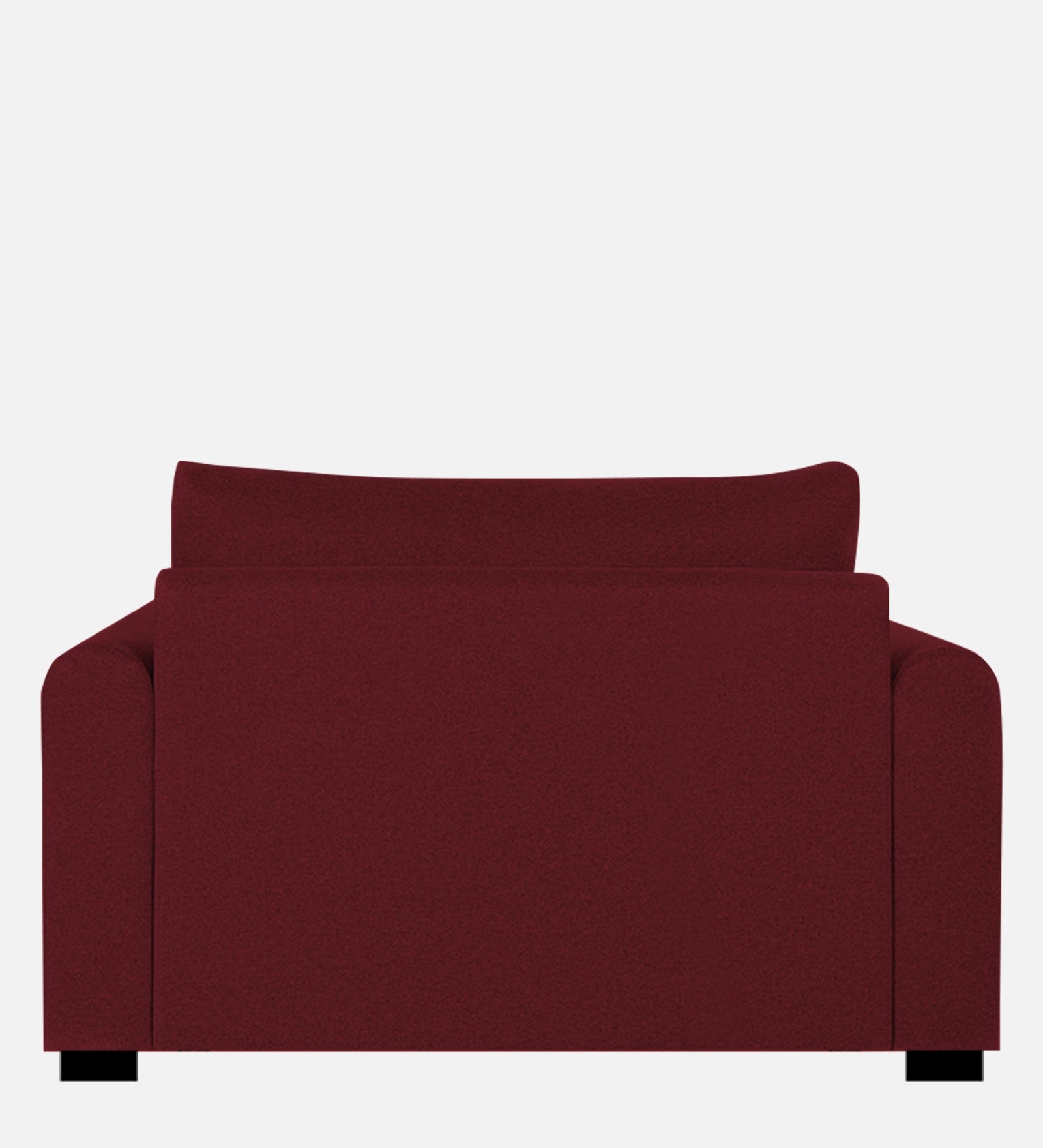 Sigma Fabric 1 Seater Sofa in Blood Maroon Colour