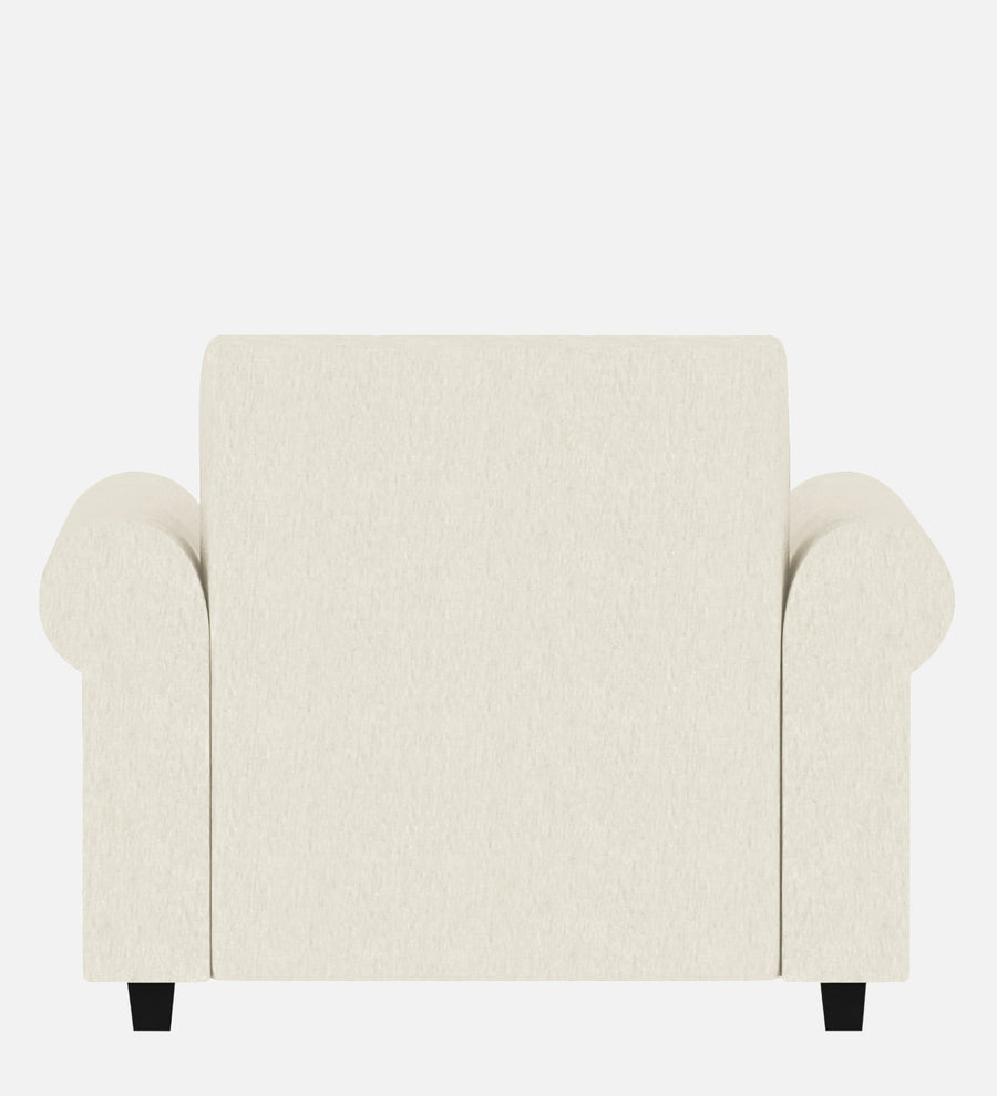 Derado Fabric 1 Seater Sofa In Ivory Cream Colour - Febonic Living