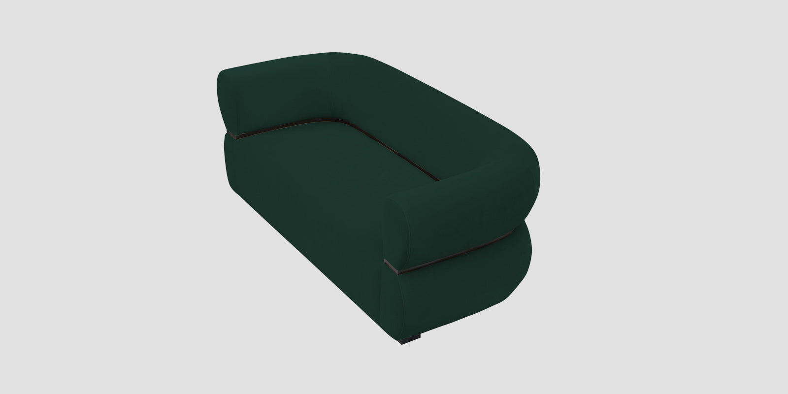 Kula Velvet 2 Seater Sofa In Forest Green Colour