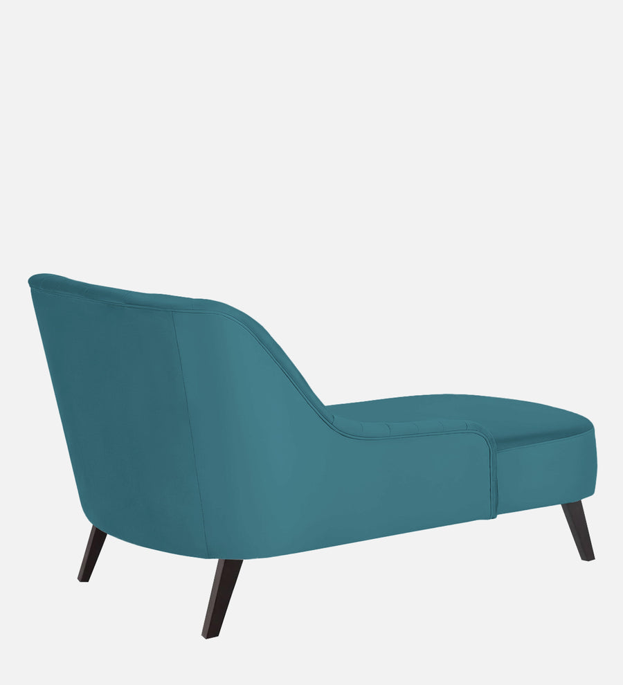 Flora Velvet Rhs Chaise Lounger In Aqua Blue Colour - Febonic Living