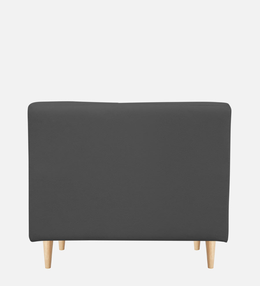 Woody Fabric 1 Seater Sofa In Pure Grey Colour - Febonic Living
