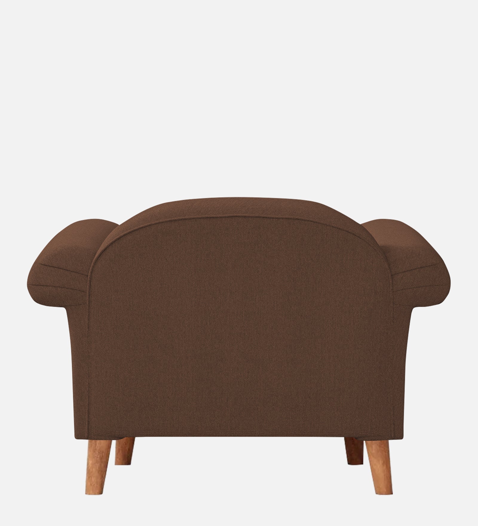 Barber Fabric 1 Seater Sofa in Ash Brown Colour