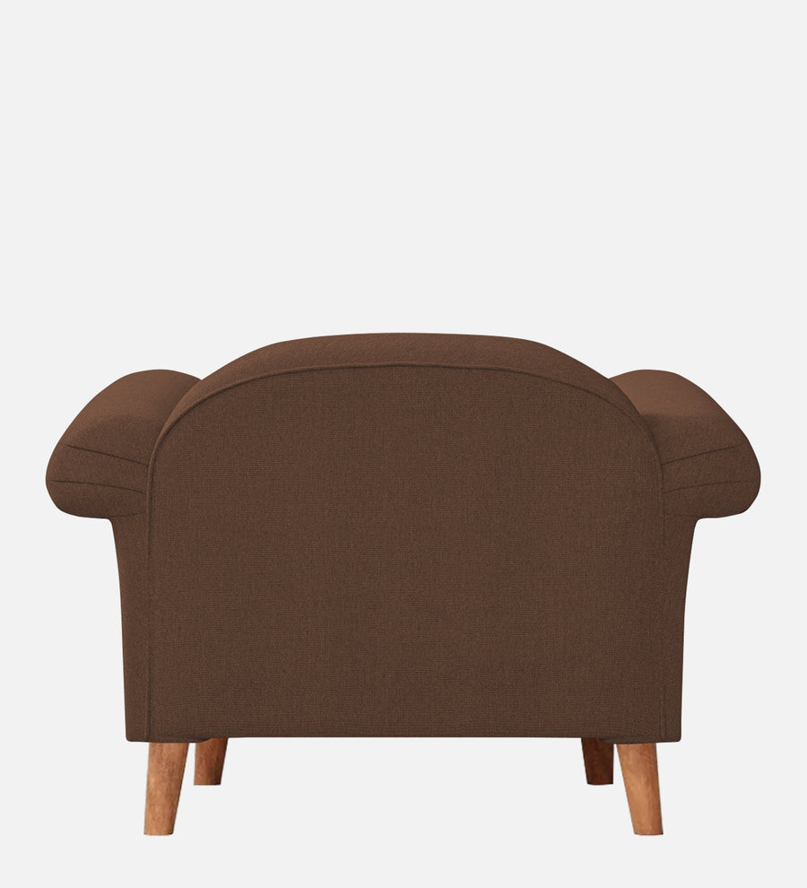 Barber Fabric 1 Seater Sofa In Ash Brown Colour - Febonic Living