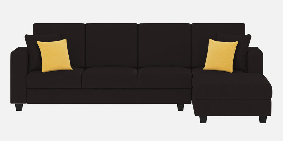 Nabi Fabric Lhs Sectional Sofa 3 Lounger In Cara Brown Colour - Febonic Living