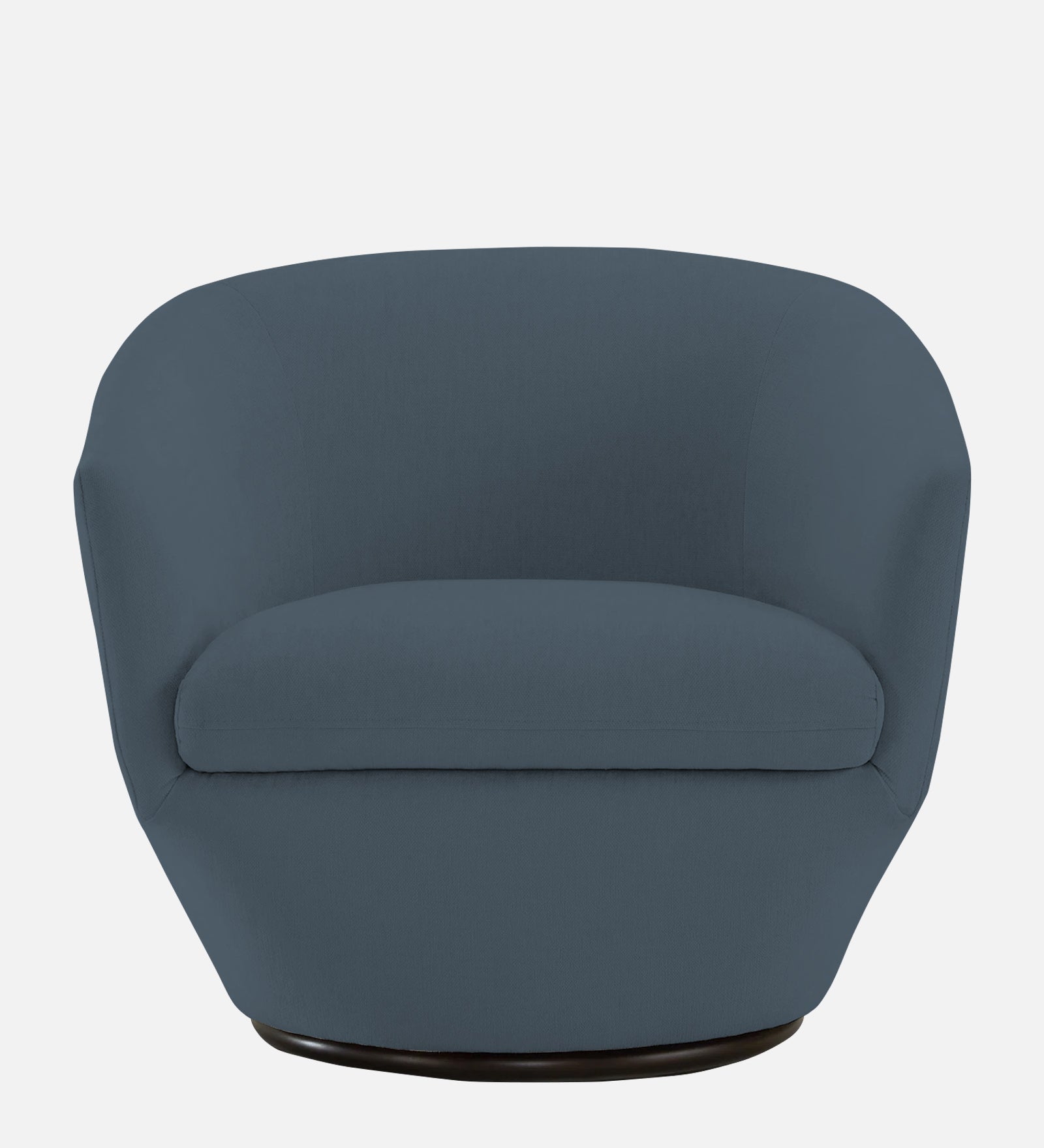 Haddie Velvet Swivel Chair in Oxford Blue Colour