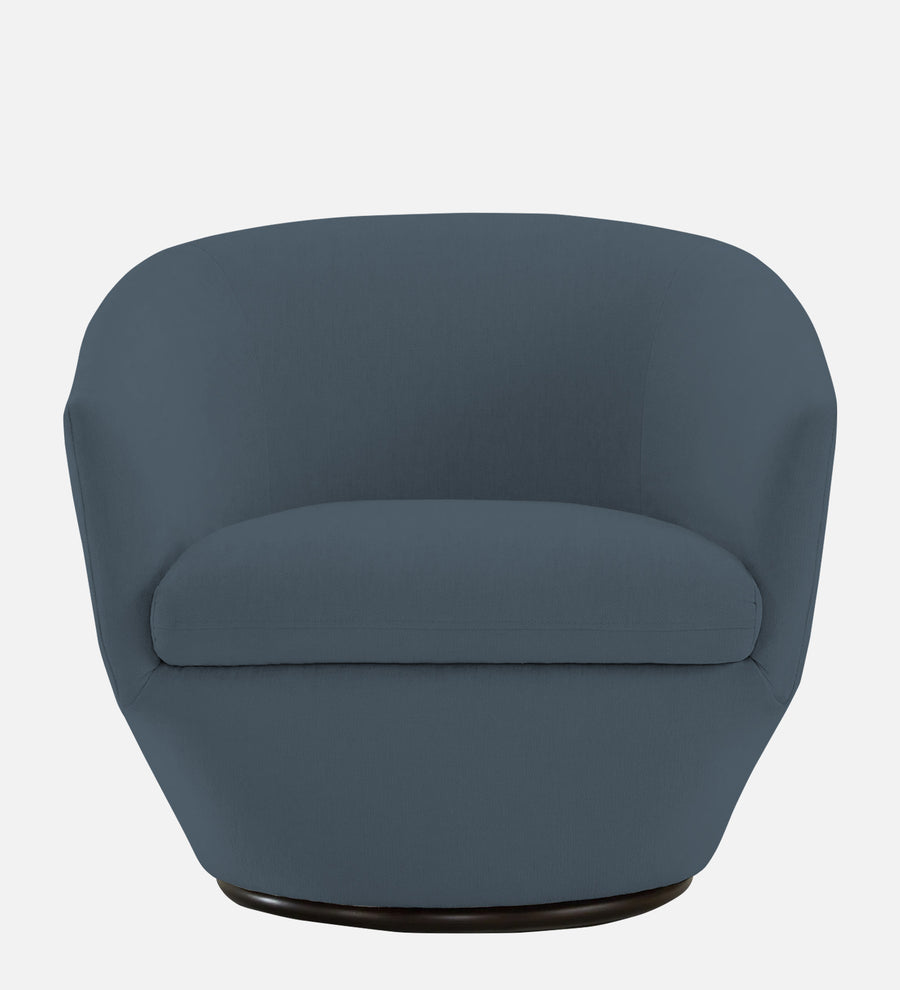 Haddie Velvet Swivel Chair In Oxford Blue Colour - Febonic Living