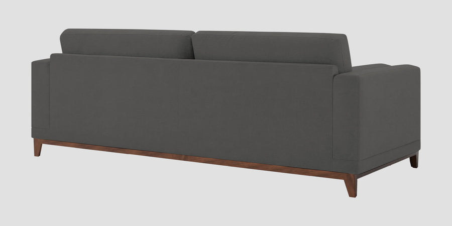 Esha Fabric 3 Seater Sofa In Stone Grey Colour - Febonic Living