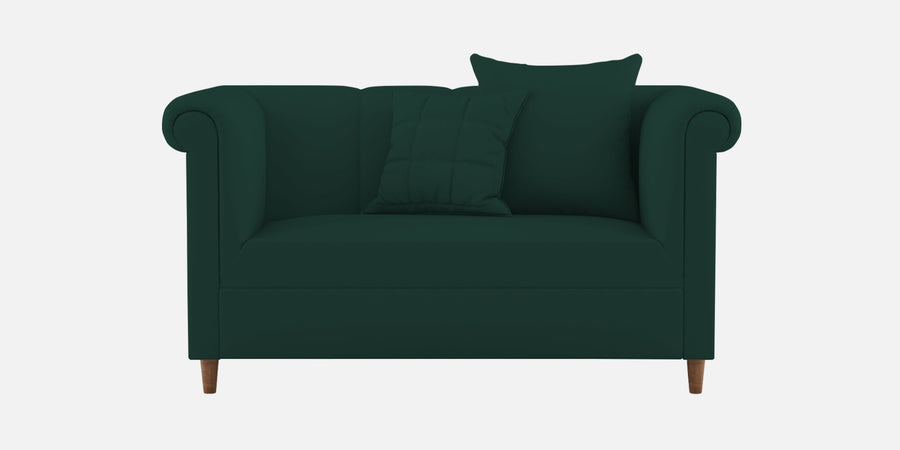 Rubi Velvet 2 Seater Sofa In Forest Green Colour - Febonic Living