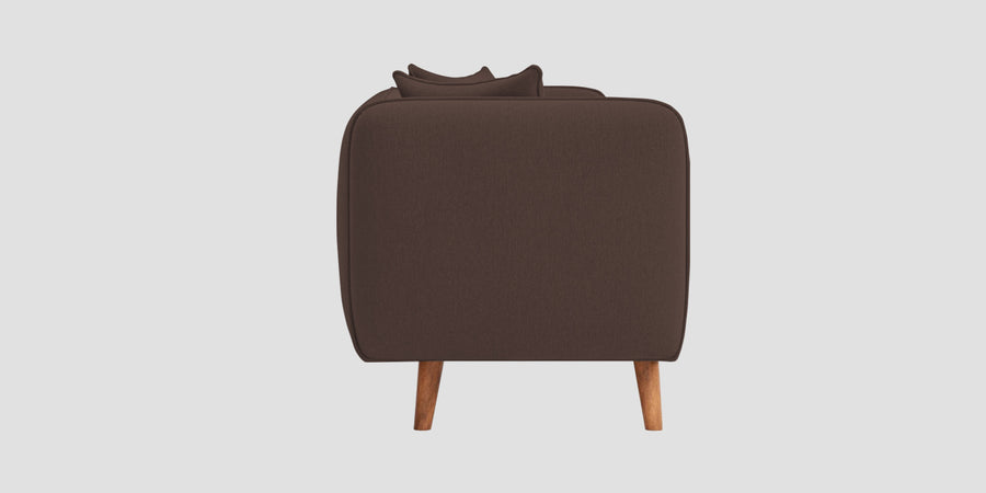 Reva Fabric 2 Seater Sofa In Caramel Brown Colour - Febonic Living