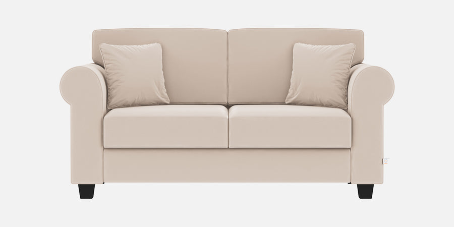 Numonk Velvet 2 Seater Sofa In Camel Beige Colour - Febonic Living