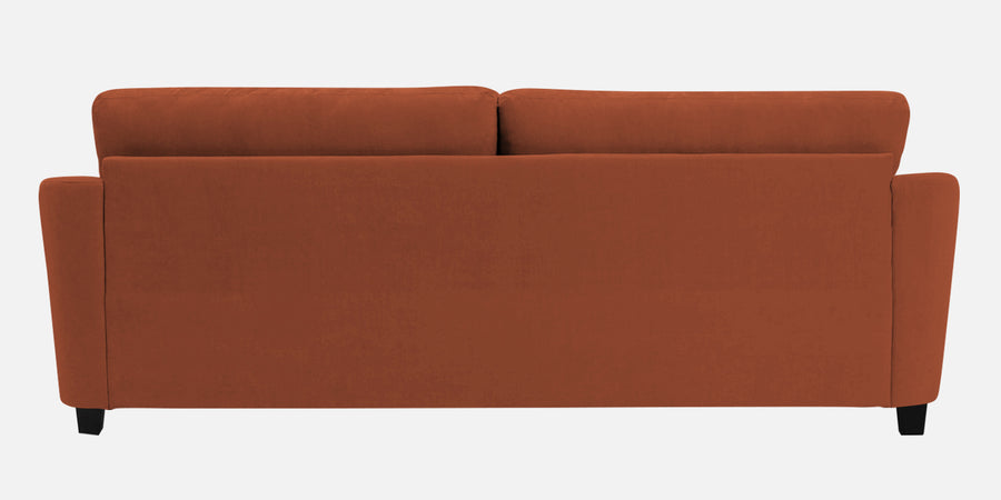 Mulan Fabric 3 Seater Sofa In Royal Orange Colour - Febonic Living