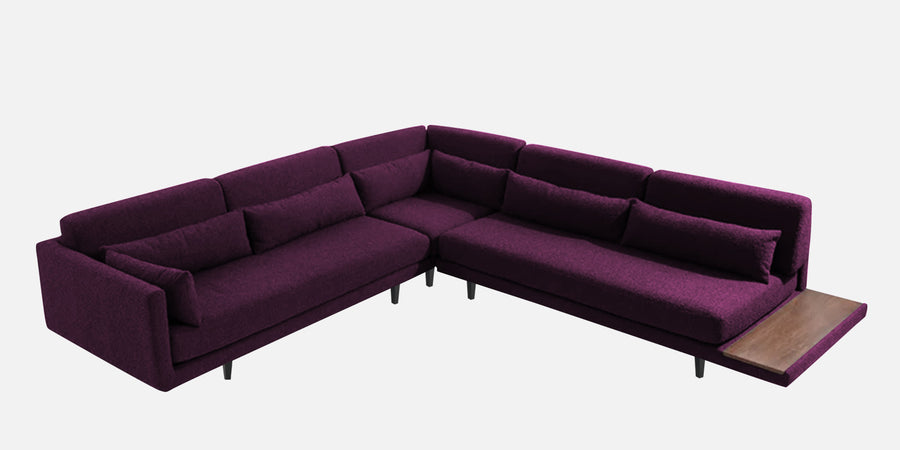 Malta Fabric 6 Seater Lhs Corner Sofa In Greek Purple Colour - Febonic Living
