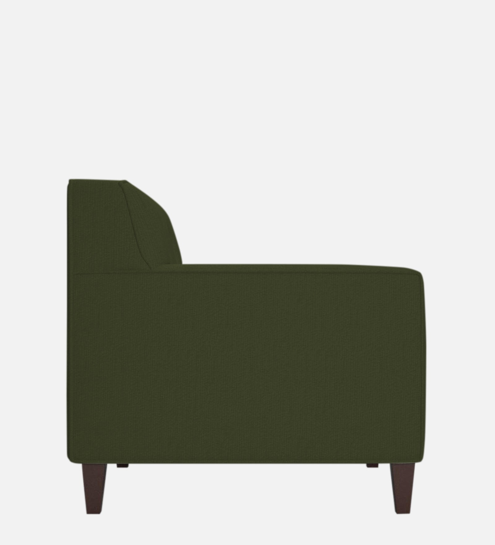 Miller Fabric 1 Seater Sofa in Olive Green Colour