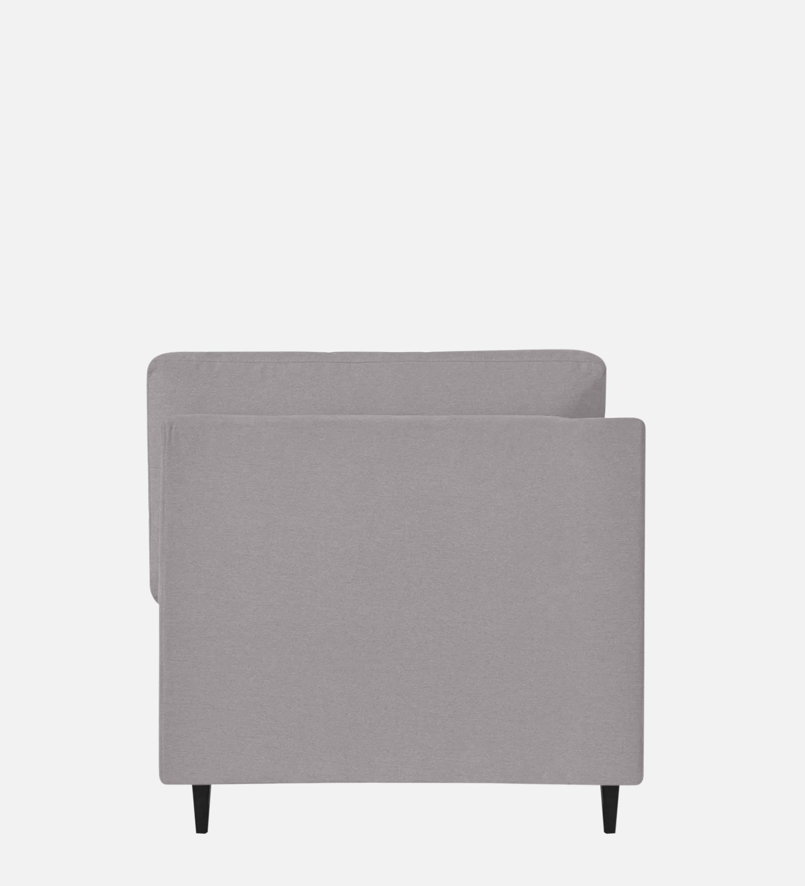 Jonze Velvet RHS Chaise Lounger in Concrete Grey Colour