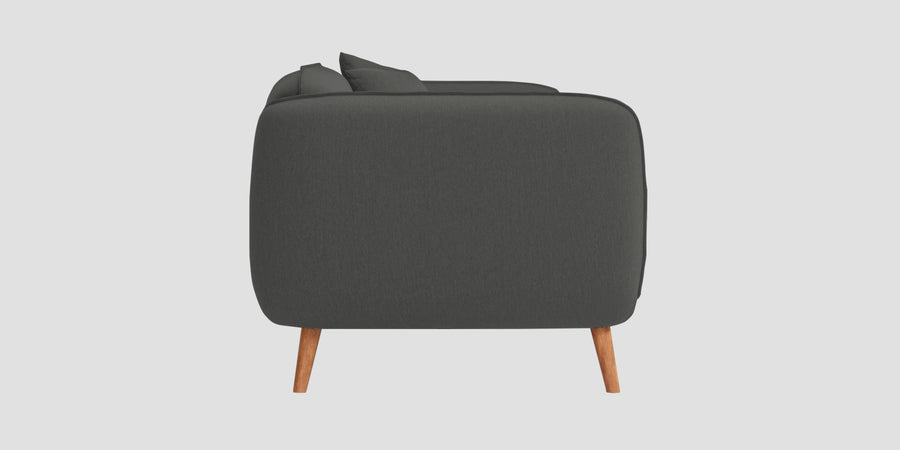 Zia Fabric 2 Seater Sofa In Stone Grey Colour - Febonic Living