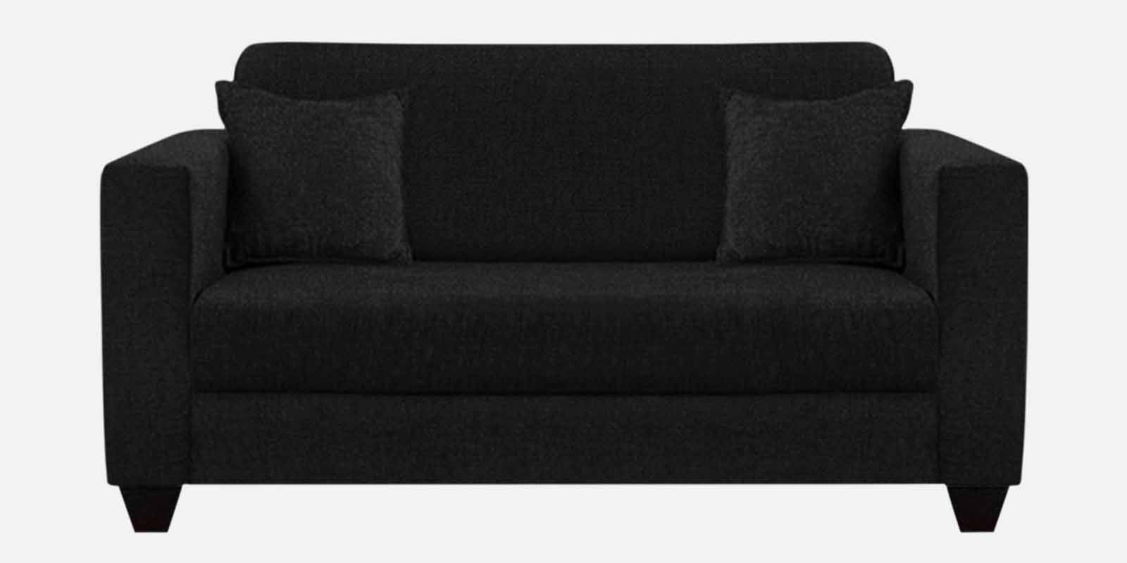 Nebula Fabric 2 Seater Sofa in Zed Black Colour