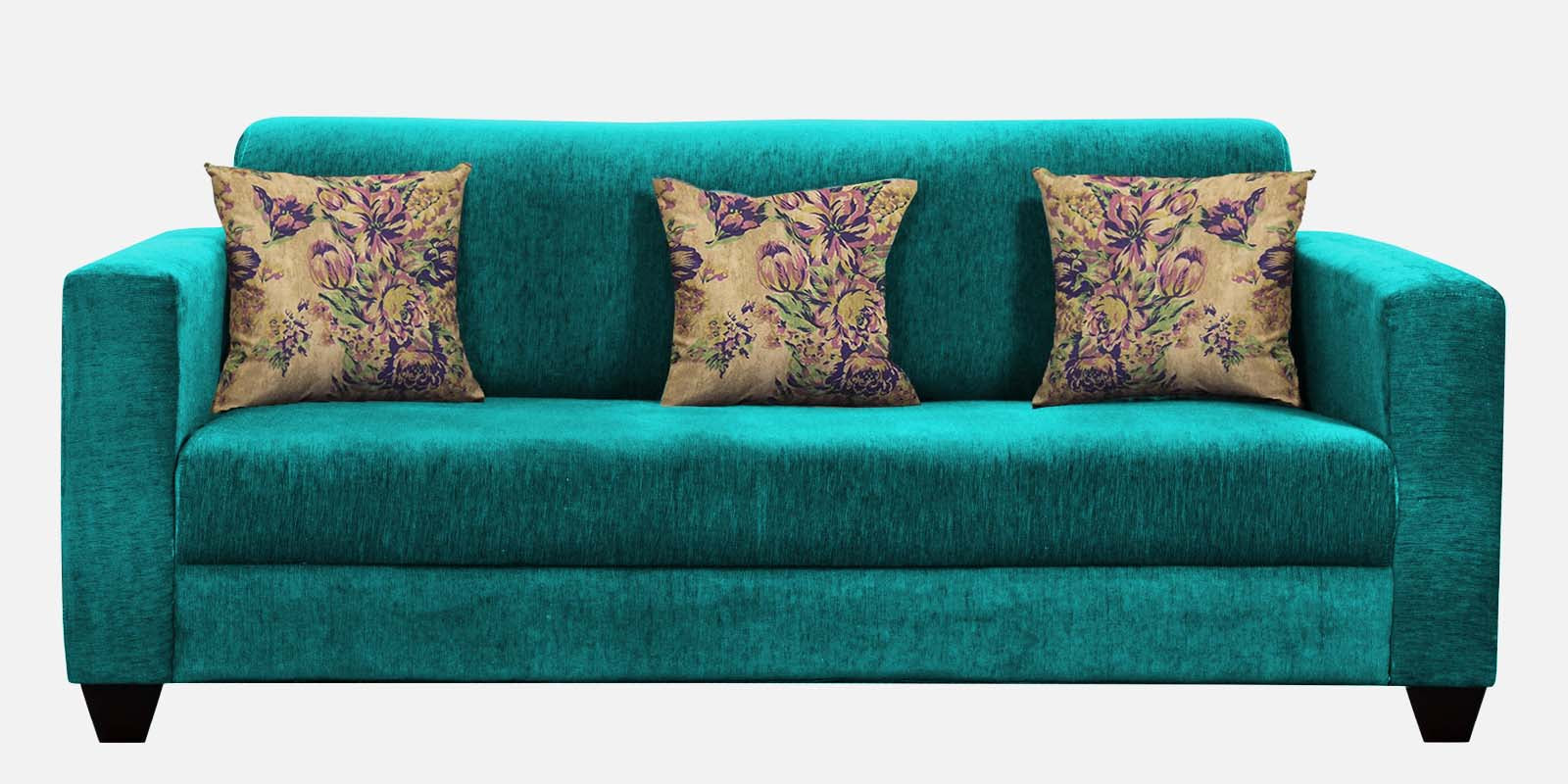 Lipu Fabric 3 Seater Sofa in Sea Green Colour