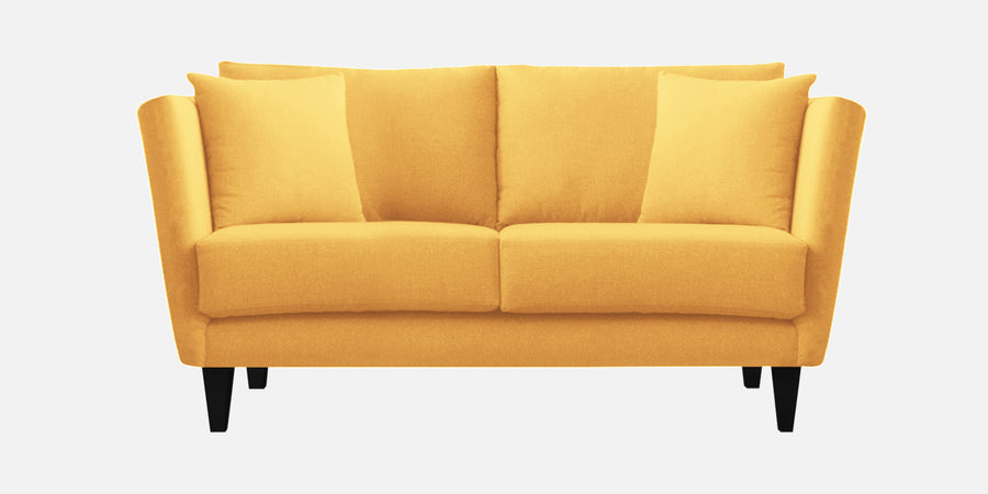 Norway Velvet 2 Seater Sofa In Turmeric Yellow Colour - Febonic Living