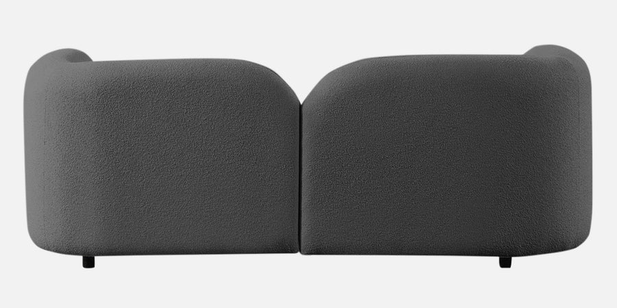Corny Boucle Fabric 2 Seater Sofa In Lava Grey Colour - Febonic Living