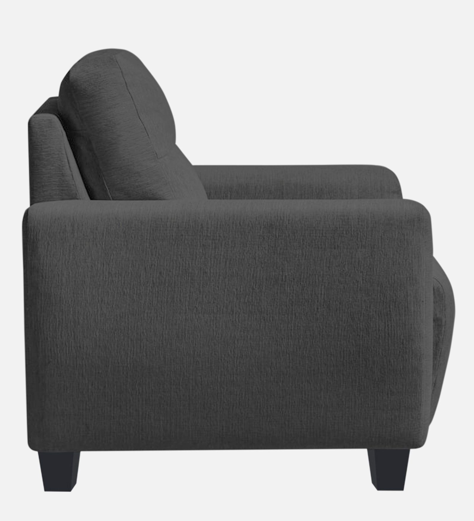 Bakadi Fabric 1 Seater Sofa in charcoal grey Colour