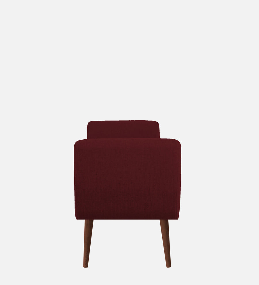 Cartes Velvet Bench In Dark Maroon Colour - Febonic Living