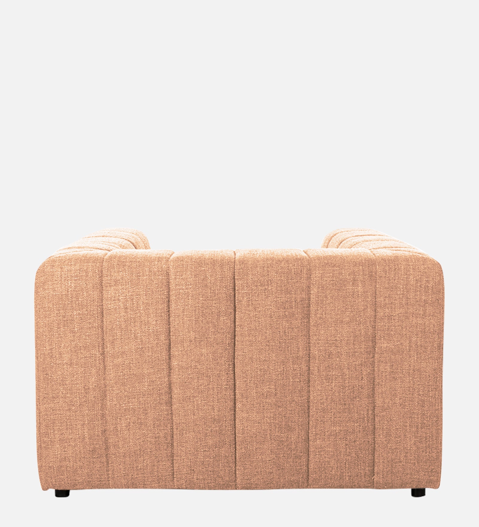 Lara Fabric 1 Seater Sofa in Cosmic Beige Colour