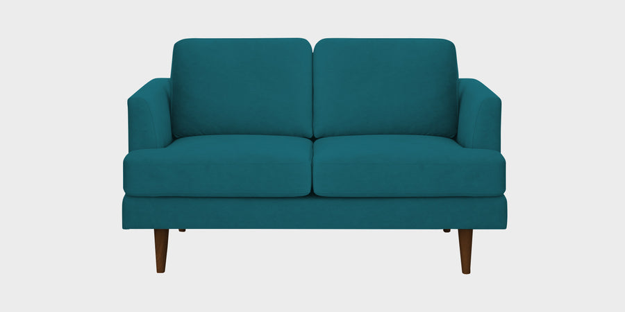 Motra Velvet 2 Seater Sofa In Pine Green Colour - Febonic Living