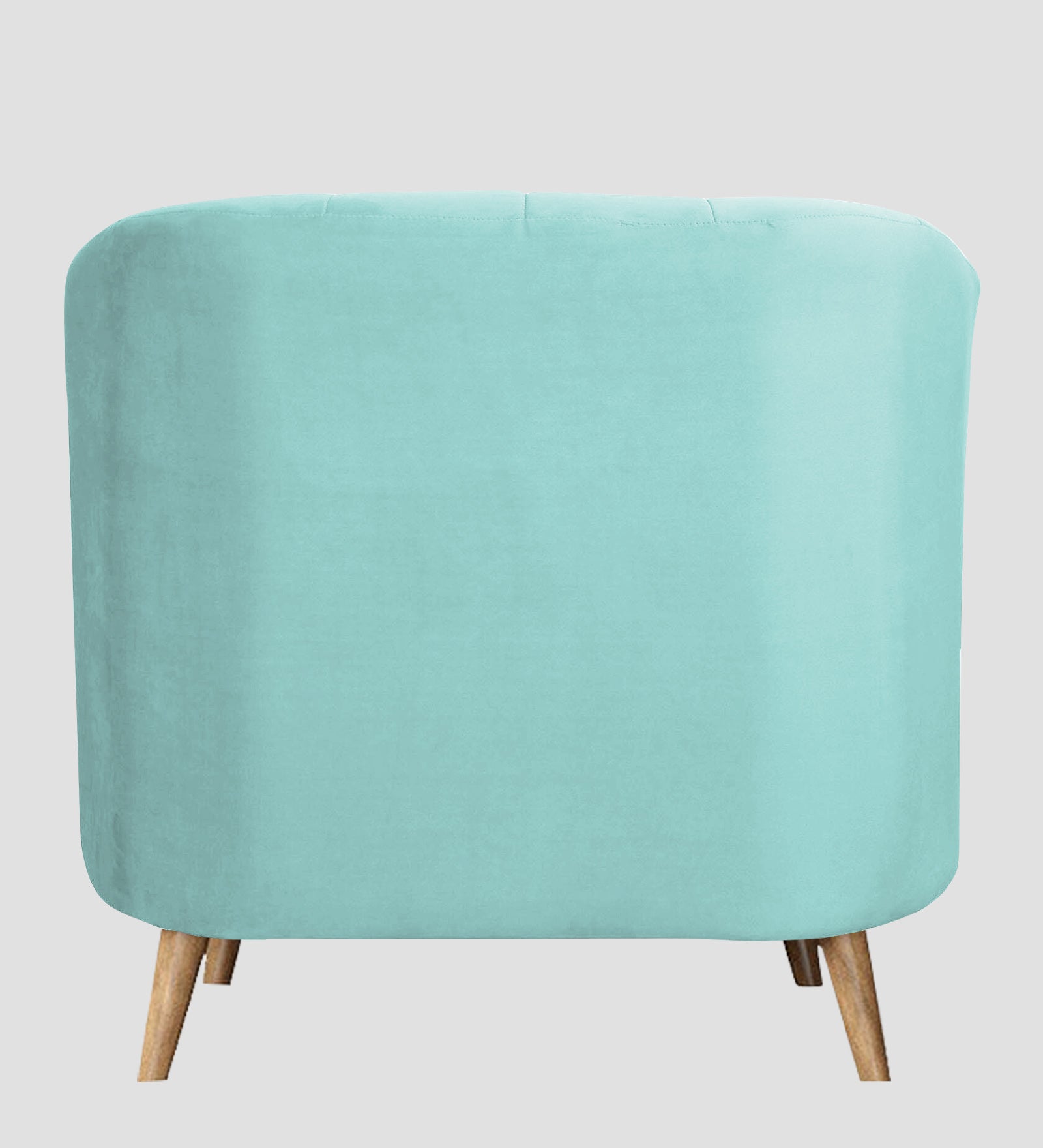 Nancy Velvet 1 Seater Sofa in Barmunda Aqua Colour